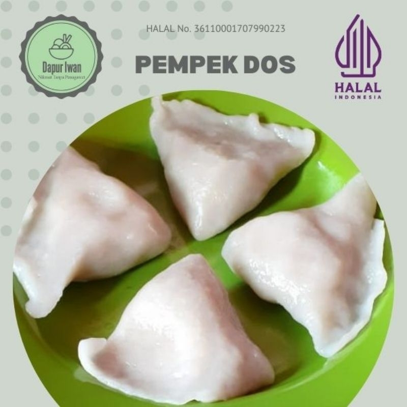

PEMPEK DOS KAPAL SELAM TANPA IKAN TENGGIRI VEGETARIAN 10 PCS