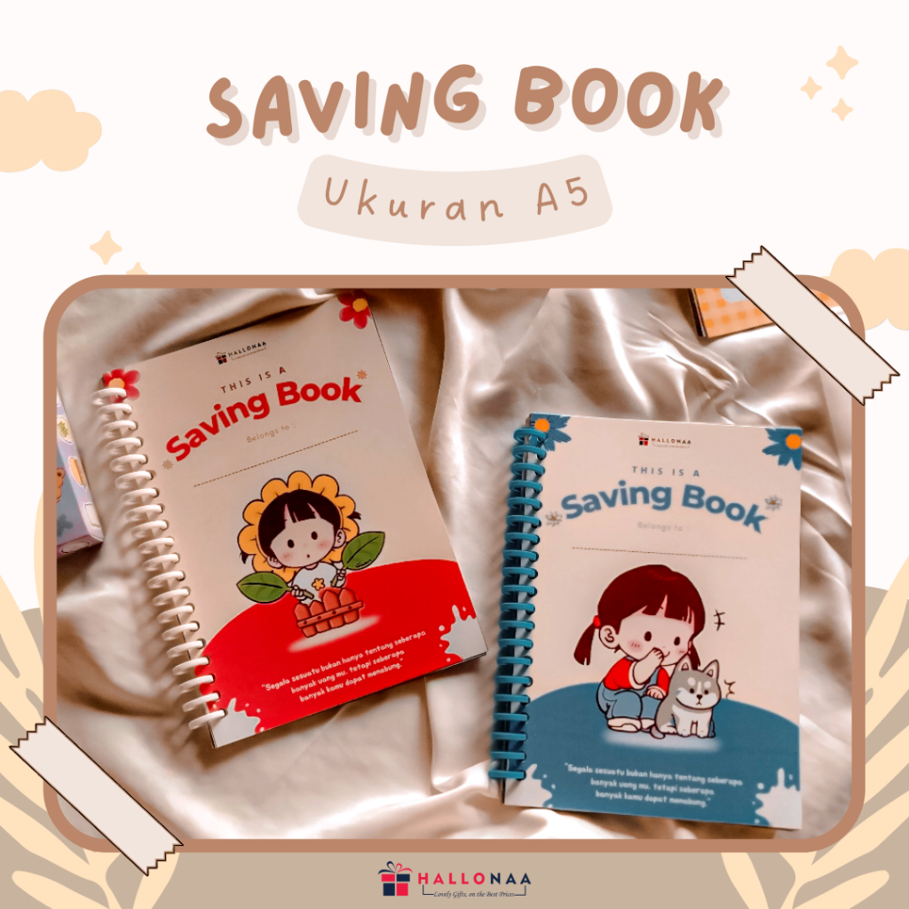 

SAVING BOOK A5 - MEDIA NABUNG SERU | FREE PACKING BOX