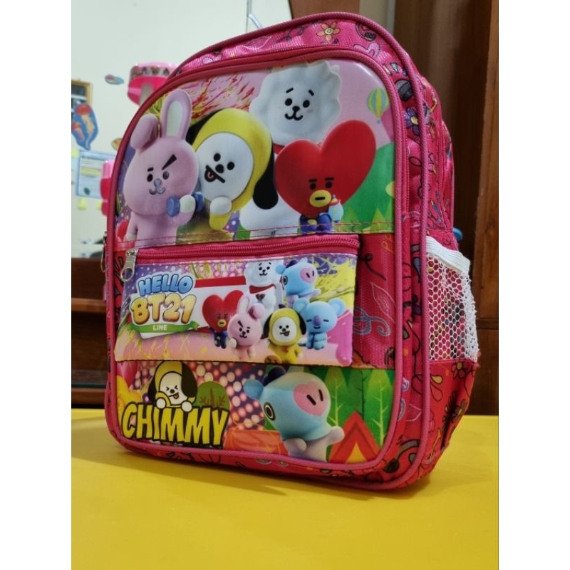 Tas Anak Perempuan TK BT21 | Tas Sekolah Anak Perempuan TK | Tas Anak TK