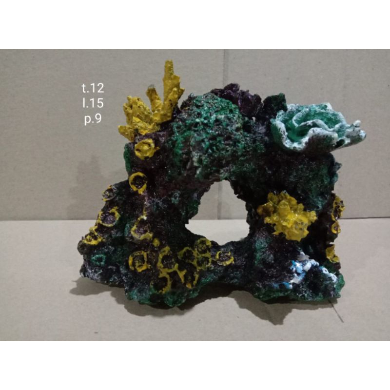 hiasan aquarium karang laut