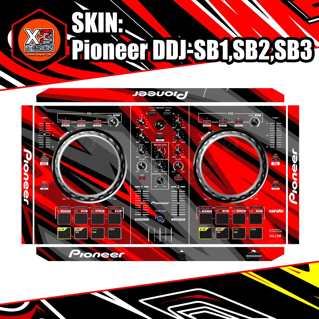 SKINZ PIONEER DDJ-SB1, SB2, SB3 ALL VARIAN COLOUR & CUSTOM