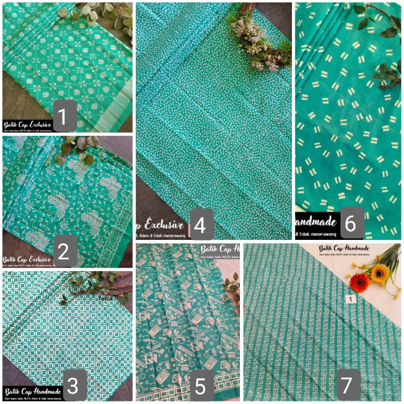 Kain Batik Cap Garutan Tosca Bahan Batik Cap Tosca Kain Batik Tosca Kain Batik Cap Tosca Batik Cap T