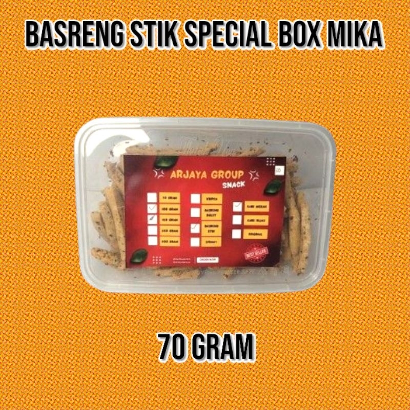 

BASRENG STIK PEDAS VIRAL SPECIAL BOX MIKA 70 GRAM