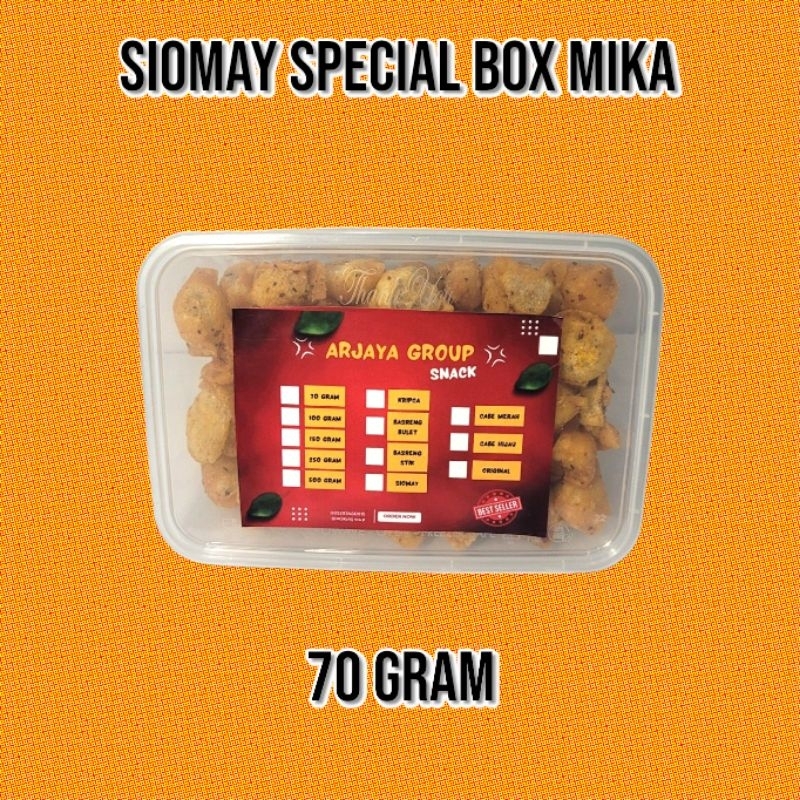 

SIOMAY PEDAS VIRAL SPECIAL BOX MIKA 70 GRAM