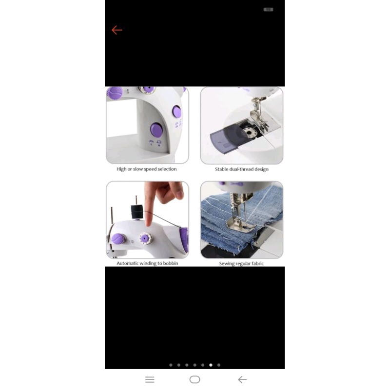 mesin jahit mini portable second