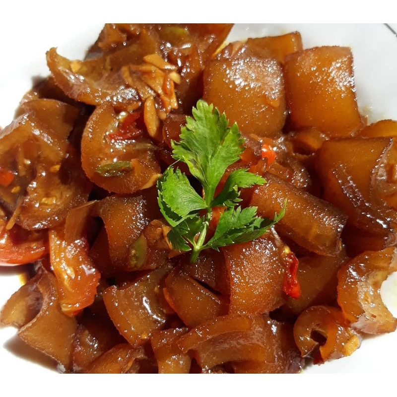 

Oseng kulit sapi pedas kecap