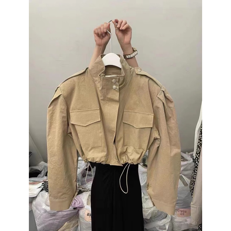 Agnez jaket bomber crop premium import bangkok BKK