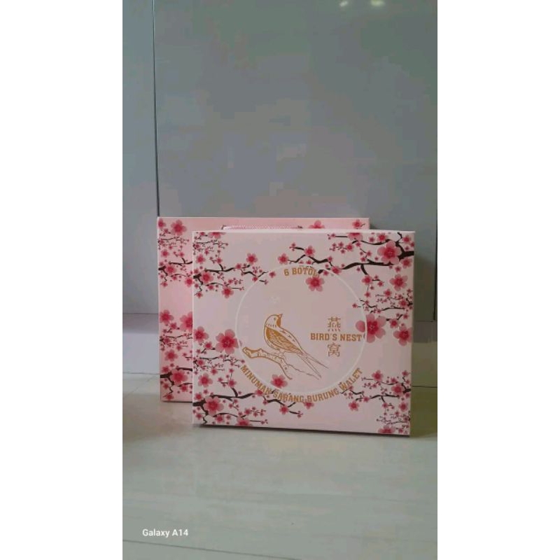 

hampers gift box/kotak minuman sarang burung walet isi 6botol