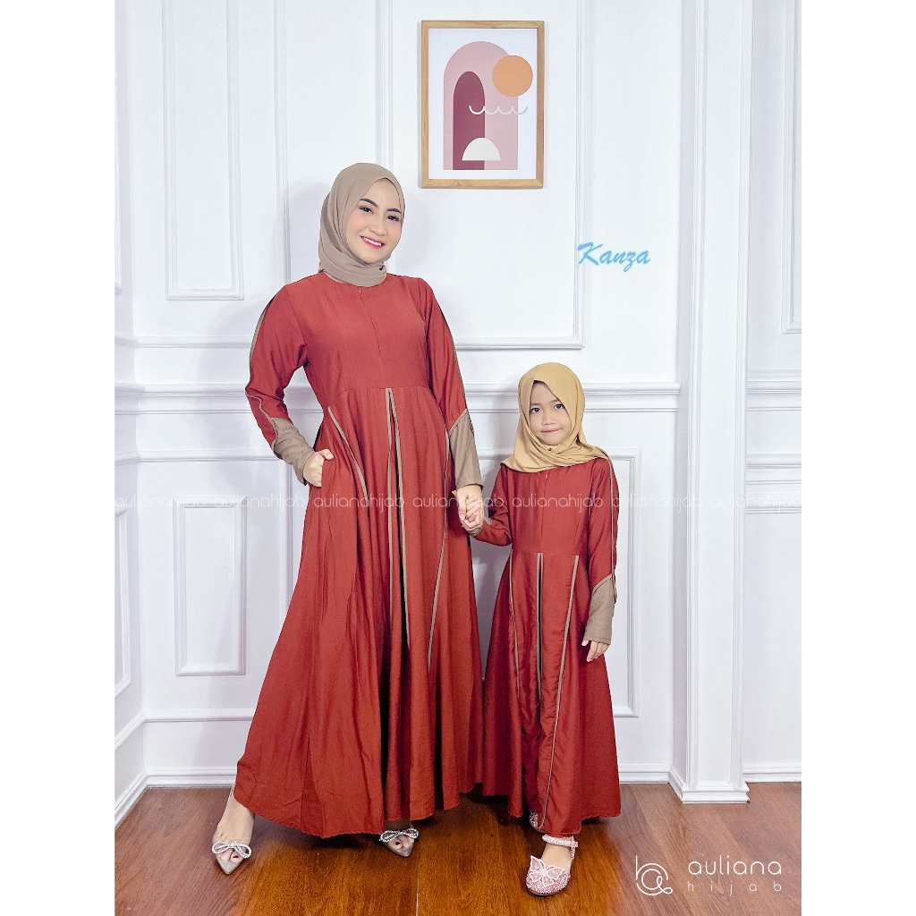 Gamis Kanza DEWASA Polo Premium Busui Friendly Garansi 100% ORI
