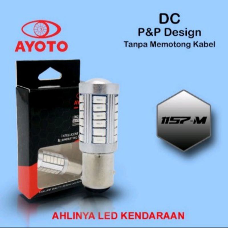 lampu led rem ayoto motor mobil kaki 2 kedip saat rem