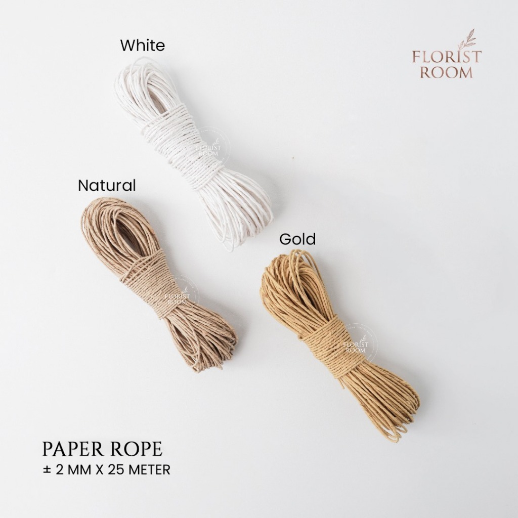 

Paper Rope - Tali kertas - Natural Rope - DIY - Dekorasi kado hamper
