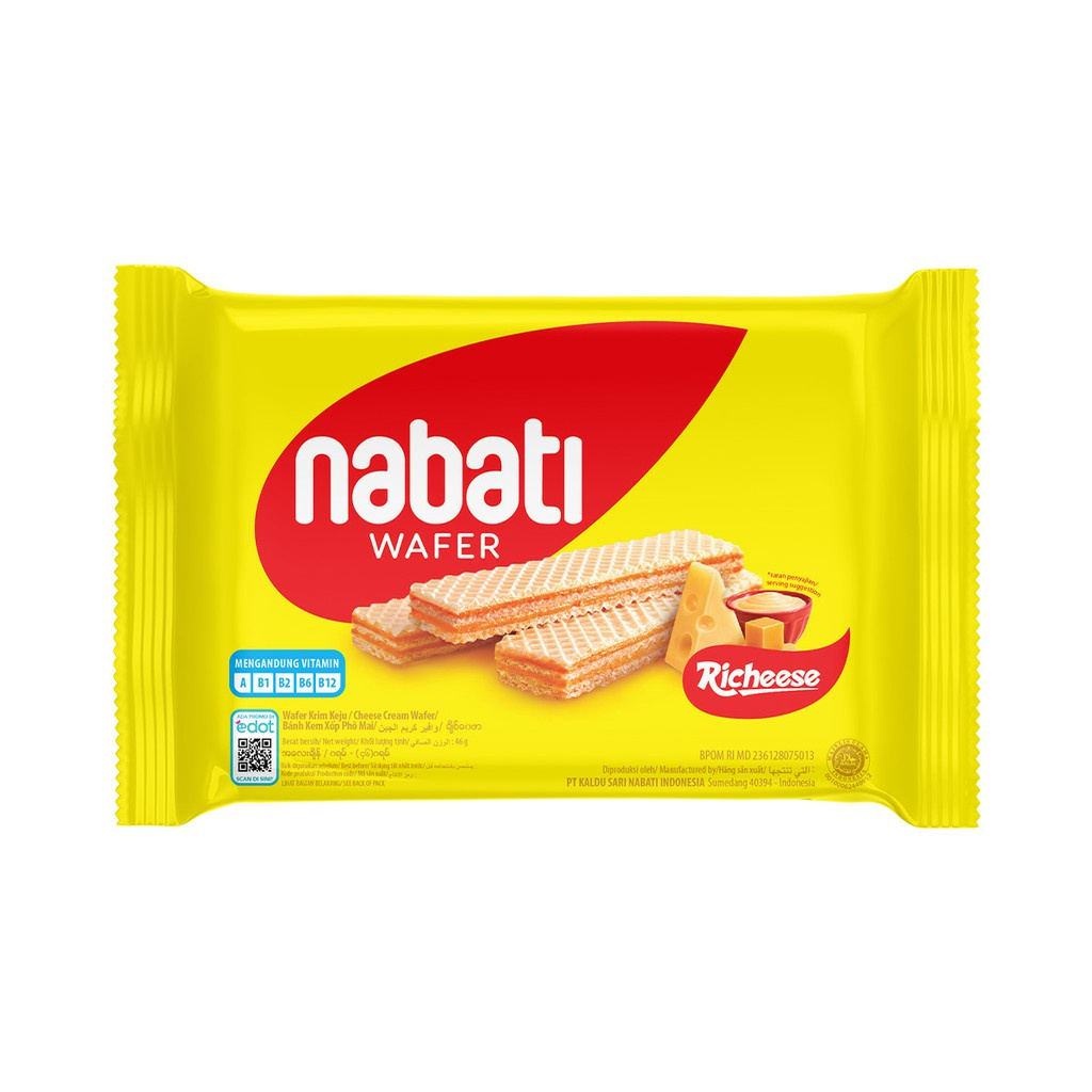 

Lezatoz_Genz Nabati Wafer Richeese 2000 ( 1 Dus = 60 Pcs )