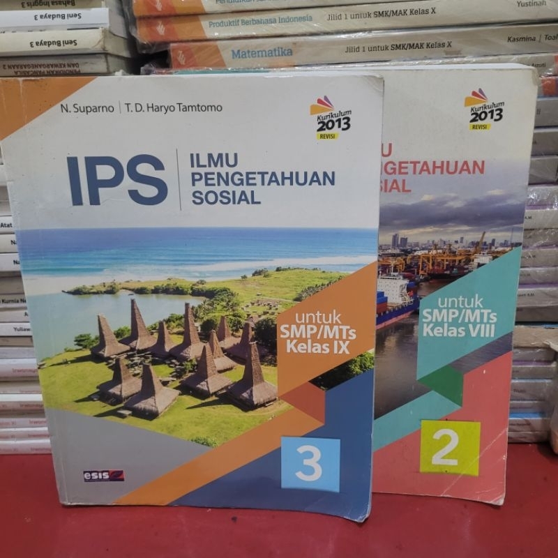BUKU BEKAS ERLANGGA - IPS KELAS 1/2/3 SMP K13 REVISI