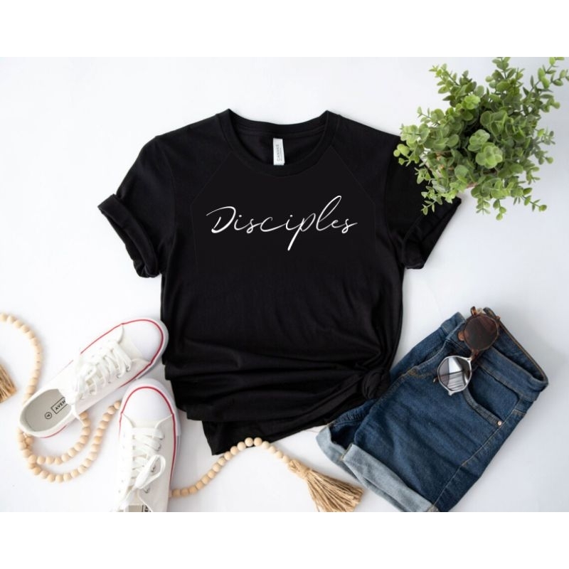 Baju Fashion Kaos Casual OOTD Disciples Hitam
