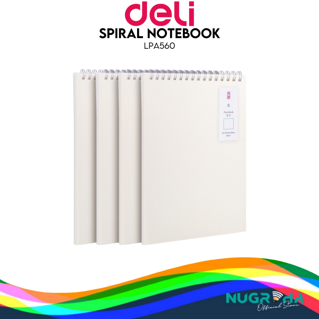 

SPIRAL BOOK BUKU CATATAN NOTEBOOK A5 DELI LPA560 BLANK