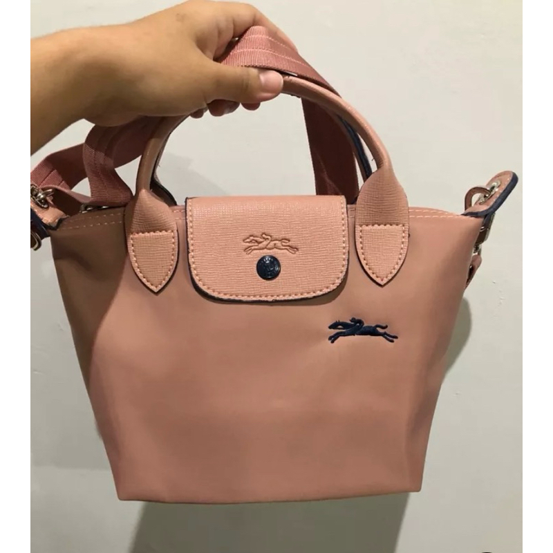 Prelove longchamp neo club Original rose gold size M kuda tembus