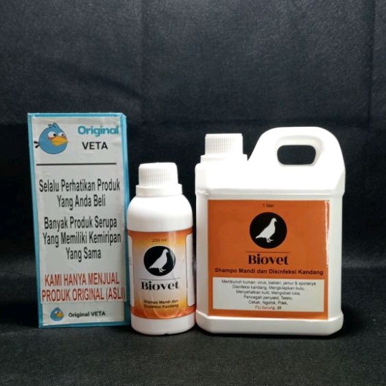 SHAMPO BIOVET VITAREST SAMPO BURUNG MERPATI DARA DISINFEKTAN KANDANG