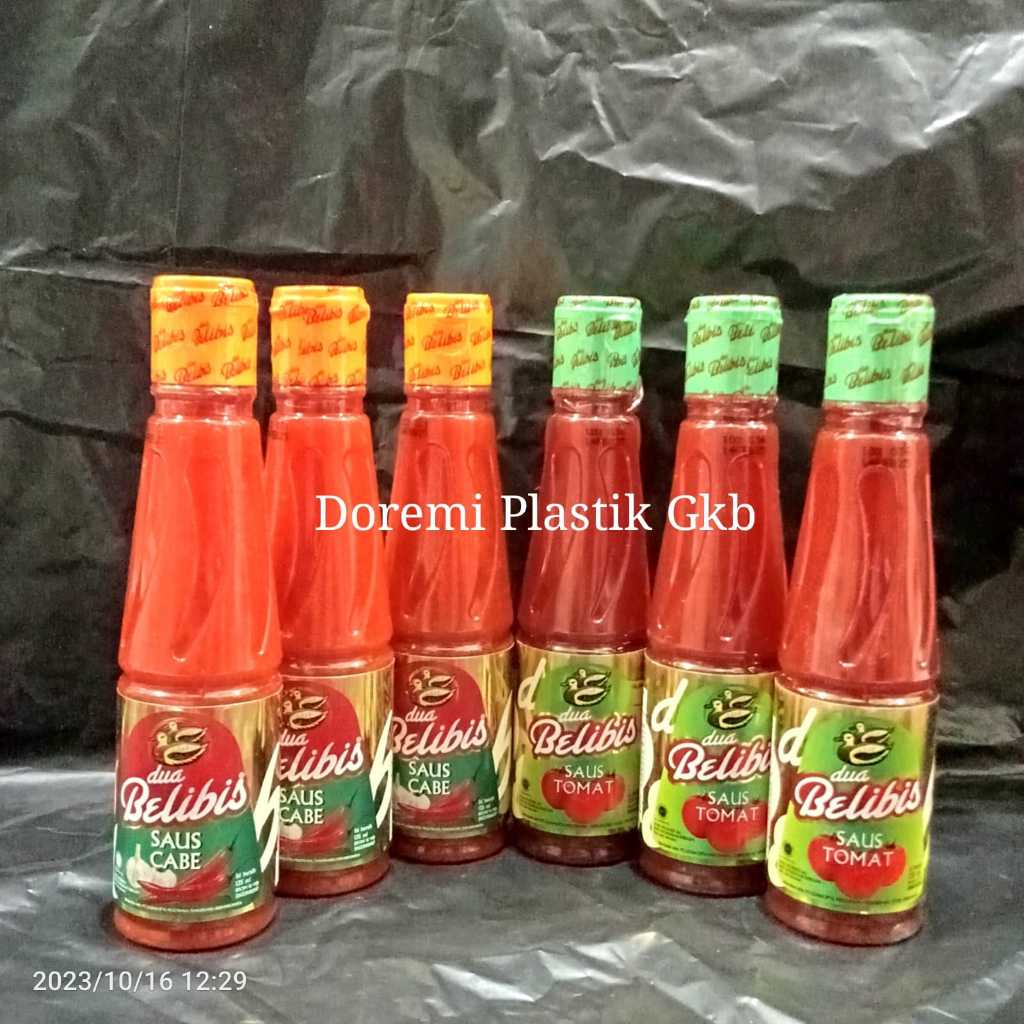 

Dua Belibis Saus Cabe dan Tomat / Saus Cabe dan Tomat 135ml / Saus sambel 135ml / Saus tomat 135ml