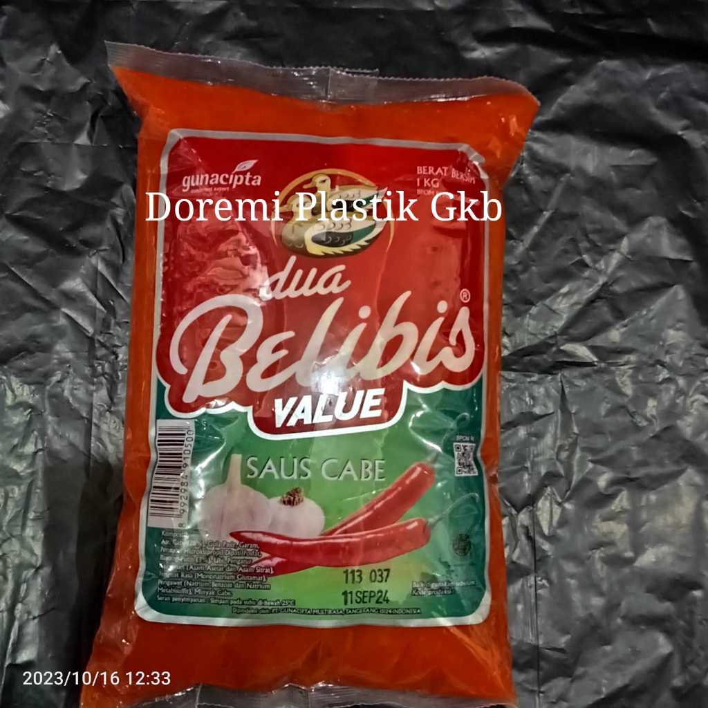 

Dua Belibis Saus Cabe / Saus Cabe Value 1Kg / Saus Cabe 1Kg / Saus sambel sambal belibis 1kg