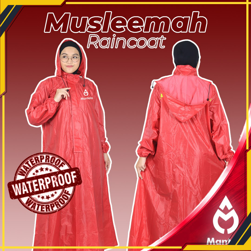 Jas Hujan ujan Mantel Mantol Wanita Cewek Perempuan Syari Gamis Muslimah Hijab Hijabers Rok Jubah Ra