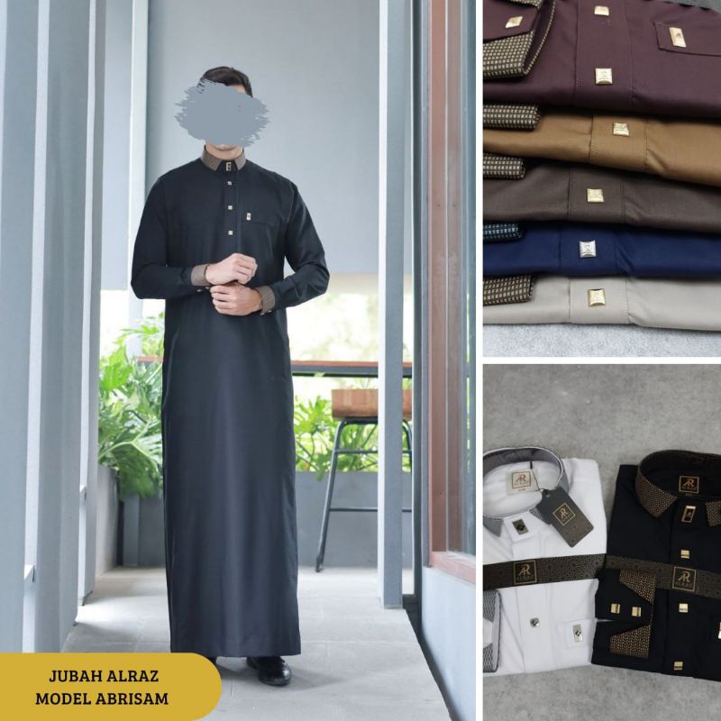 Jubah/Gamis Alraz Abrisam Pria Dewasa Premium, |C3-C4-C5