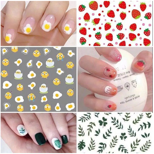 STIKER KUKU 3D/ NAIL STICKER/ STICKER KUKU ANAK DEWASA CARTOON LUMINOUS / STICKER NAIL ART