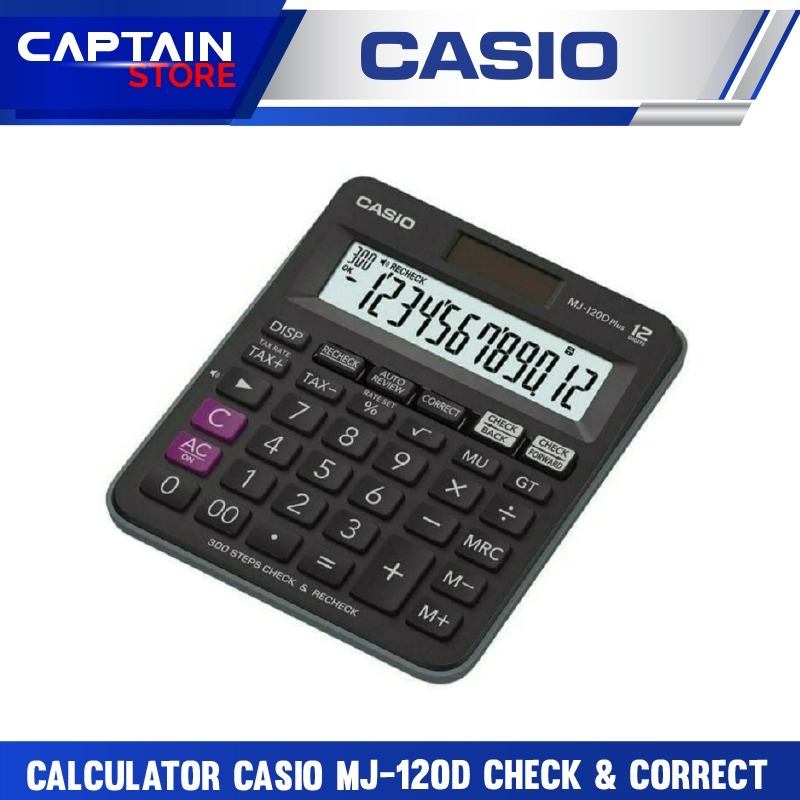 

Calculator Casio MJ-120D CHECK & CORRECT Kalkulator MJ 120D