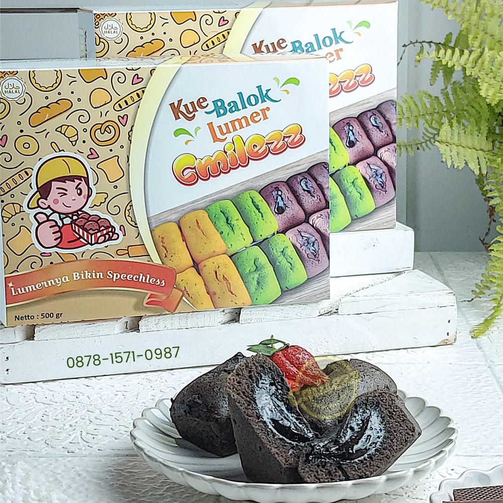 

Kue Balok Lumer Cmilezz Rasa Coklat Original Cake Lembut Jajanan Viral UMKM Depok