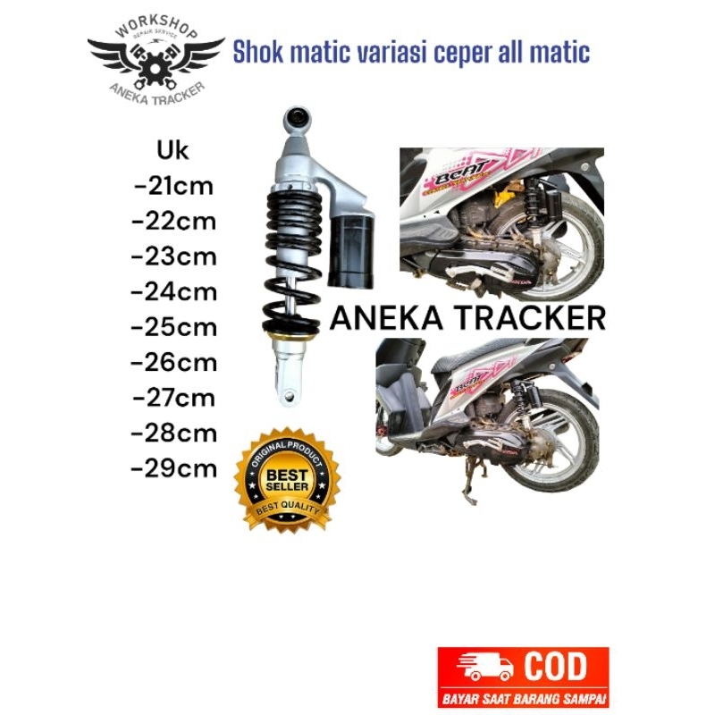 SKOK SHOCK BELAKANG VARIASI CEPER VARIO MIO BEAT ALL MATIC