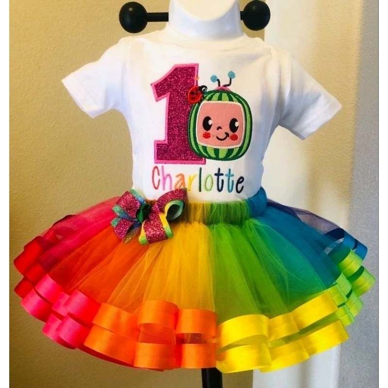 Rok tutu pelangi anak