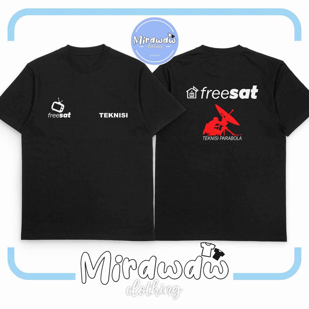 Kaos Freesat Teknisi Parabola Baju Distro