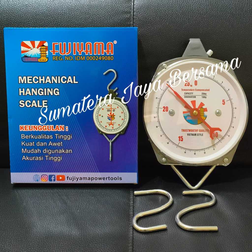 Timbangan gantung analog 25 kg Laundry Kardus Timbang Hanging Scale