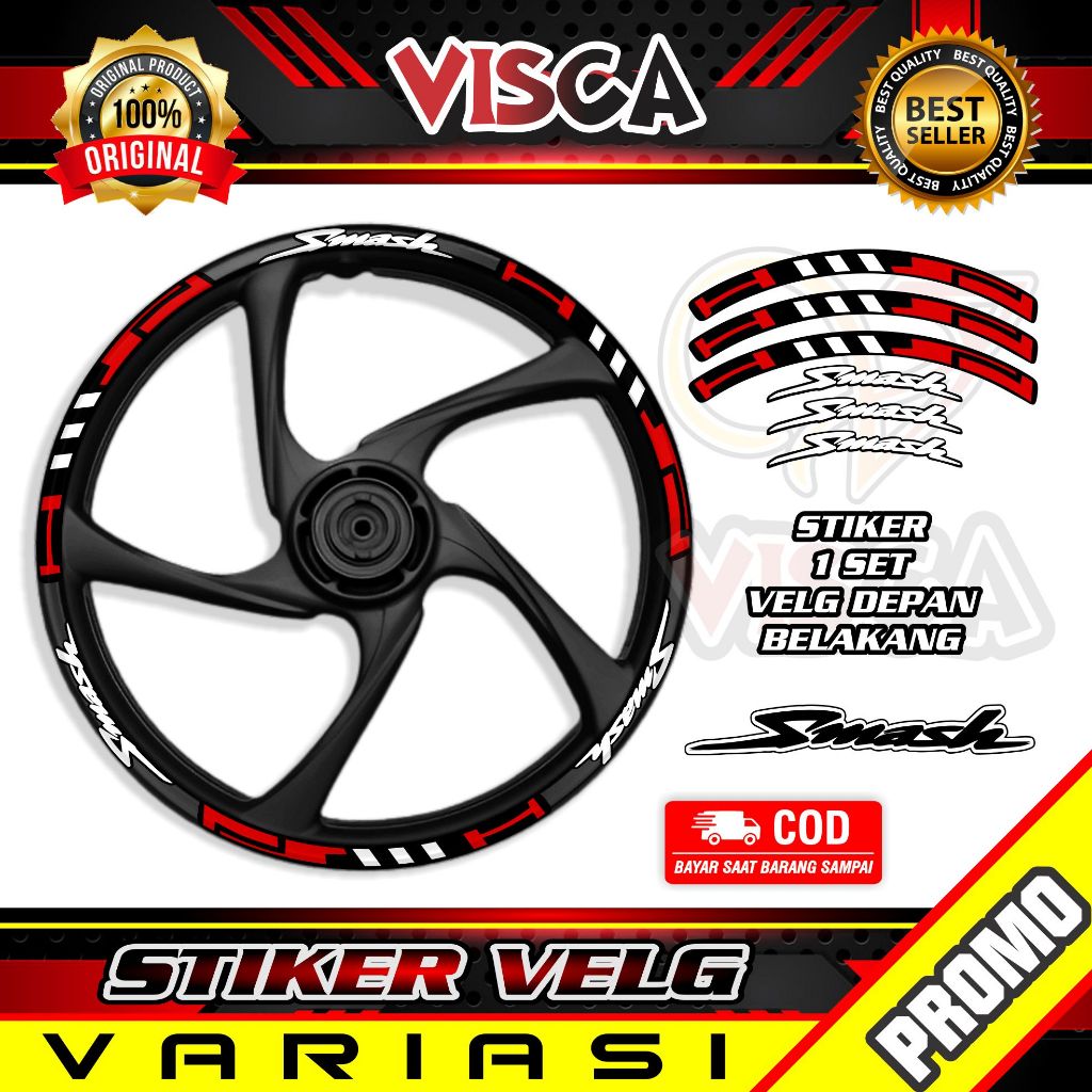 Stiker Velg List Velg Motor Stiker Velg Sticker Velg SMASH List Hitech