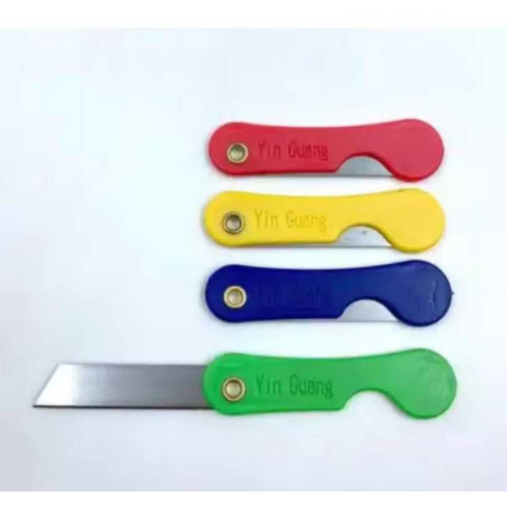 

Pisau kater lipat 12 pcs cutter kecil pisau kater serbaguna praktis