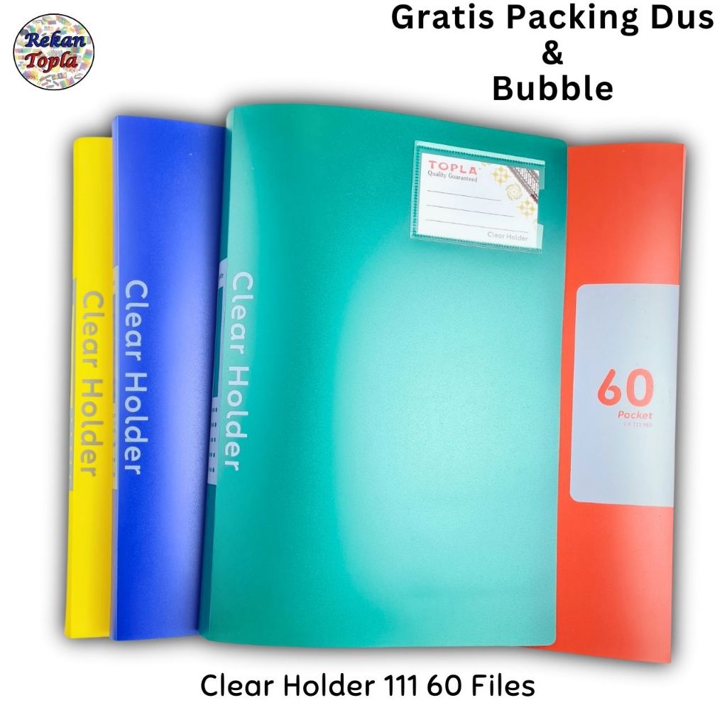 

Clear Holder Folio 60 Lembar / Display Book Folio 60 Files / 60 Lembar / Topla