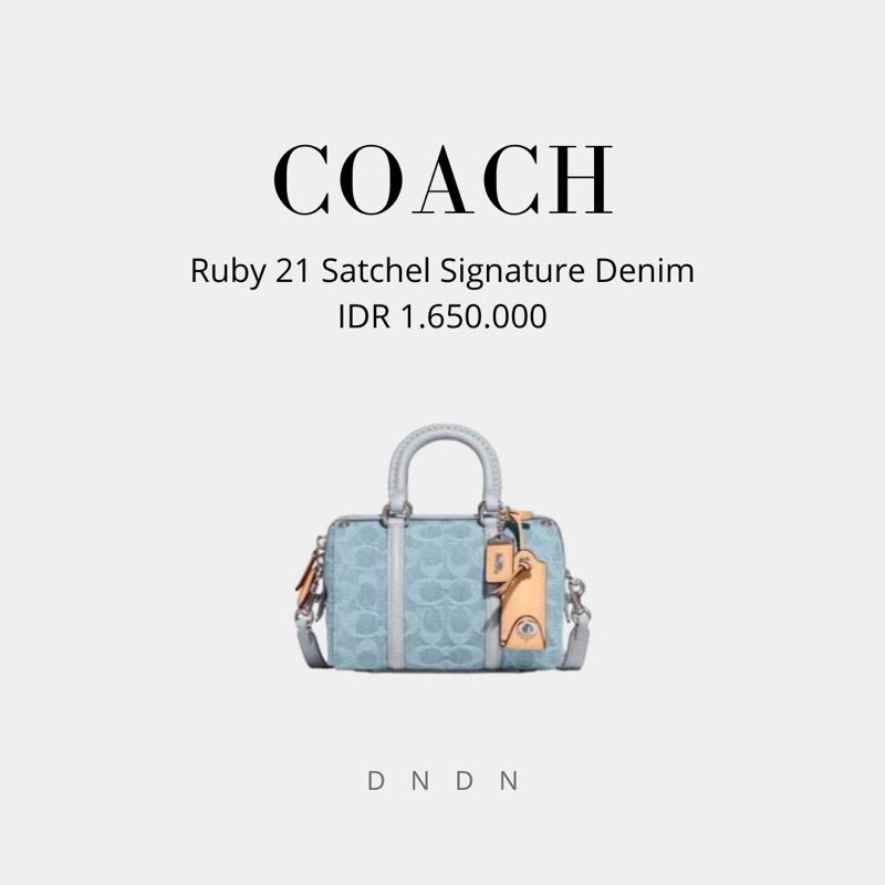 Ruby 21 Satchel Signature Denim