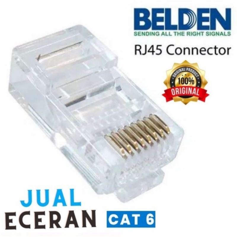 Konekor RJ45 Belden Cat 6 (Eceran) / Connector RJ45 Belden Cat6