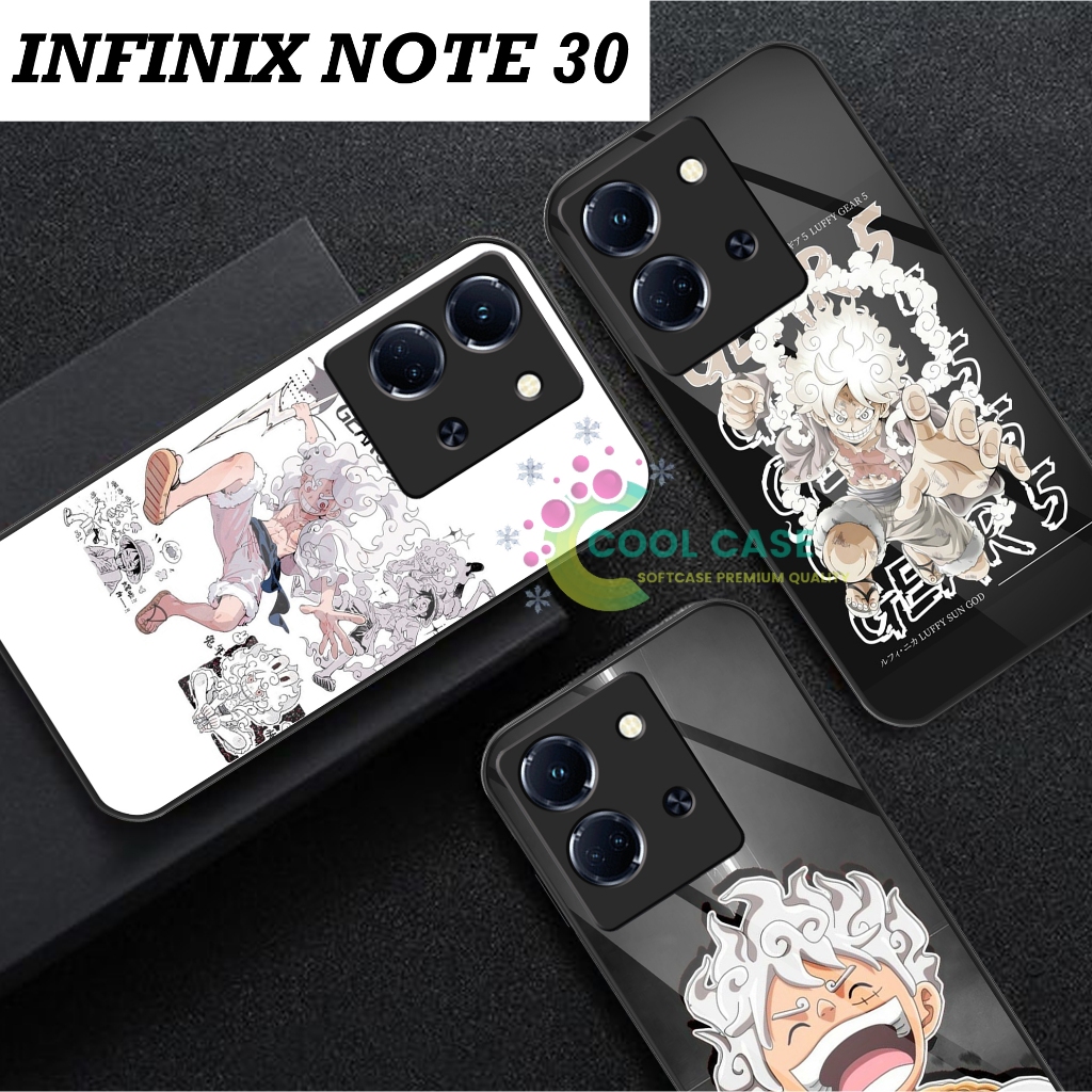 Softcase Kaca Case Infinix Note 30 Terbaru Luffy Gear 5 [CK188] - Casing Handphone Infinix Note 30 -  Pelindung Handphone