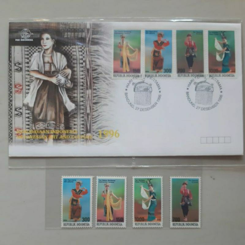 

Perangko prangko SHP 1996 Tarian daerah set prangko