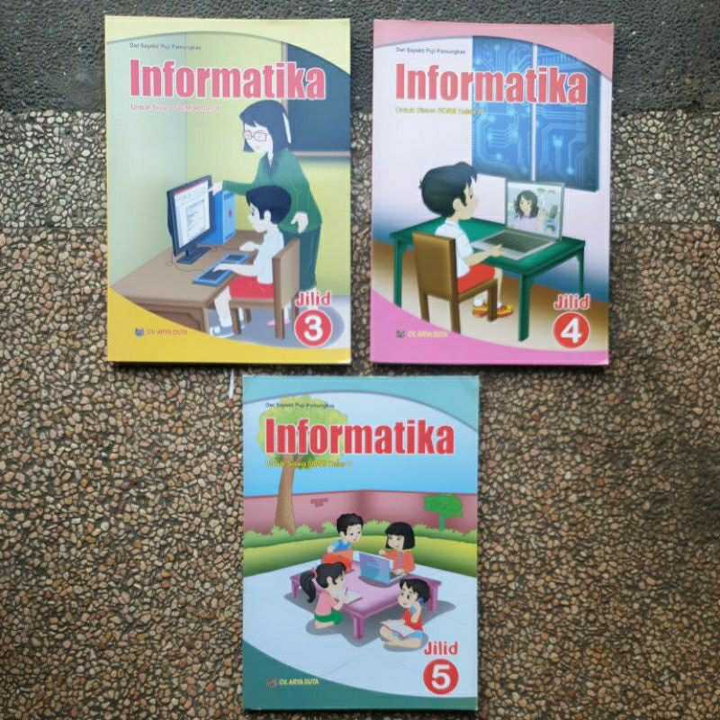 Buku Tik. Informatika Sd/Mi Kelas 1.3.4.5.6. Cv Arya Duta Original