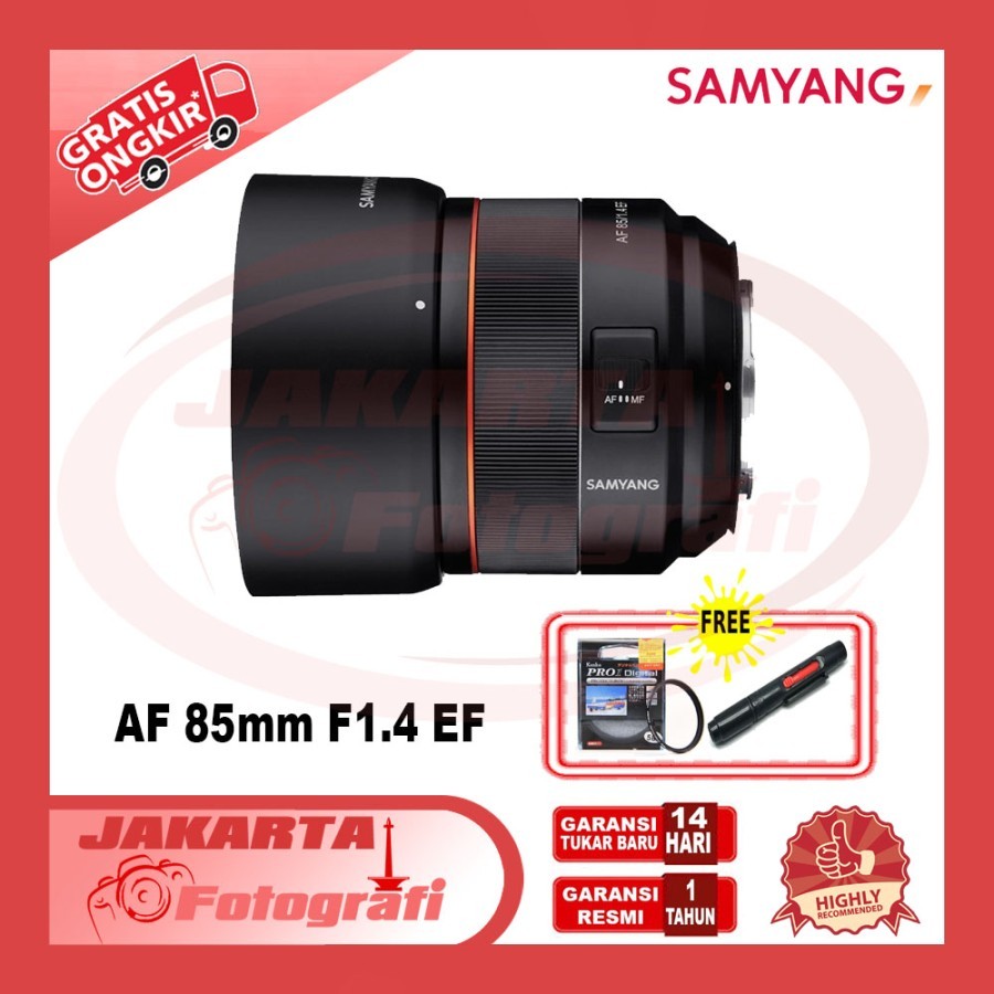 Lensa Samyang AF 85mm F1.4 For Canon