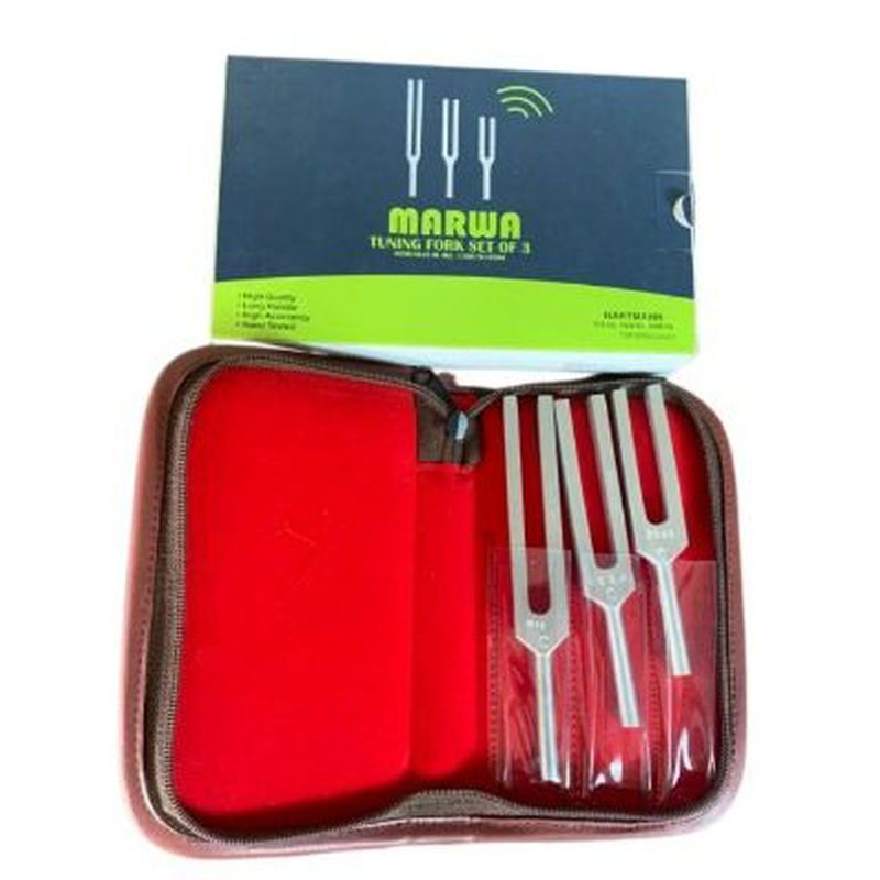 MARWA Tuning Fork Set of 3 / Garpu Tala Set 3 512 Hz - 1024 Hz - 2048 Hz