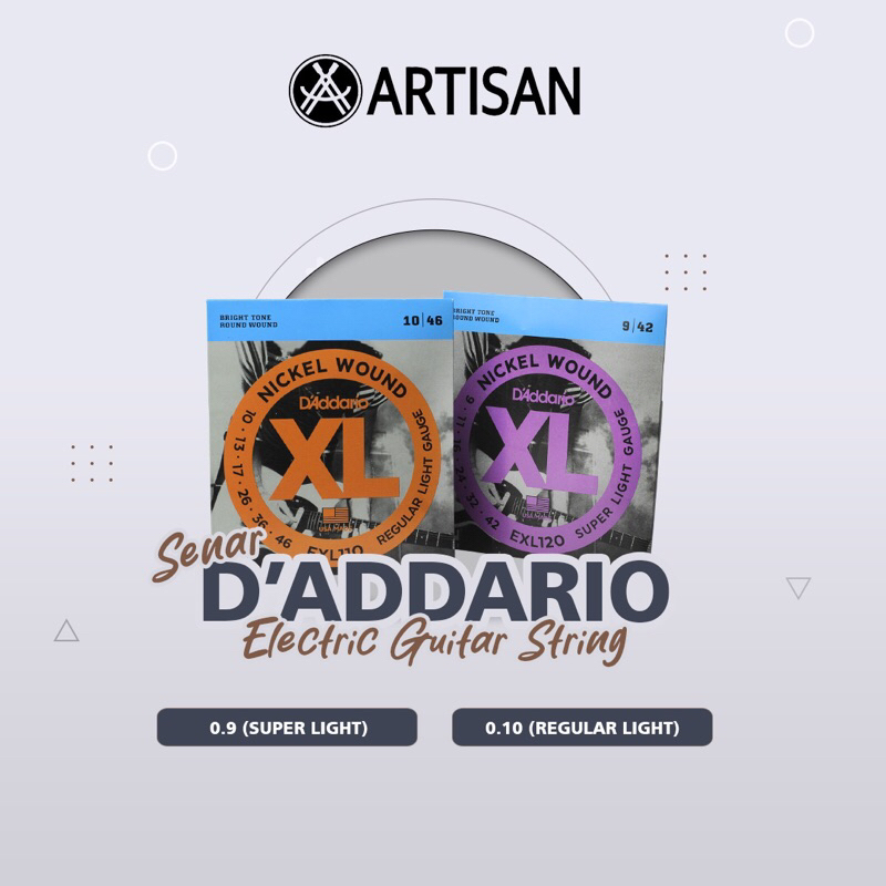 SENAR D’ADDARIO GITAR ELEKTRIK