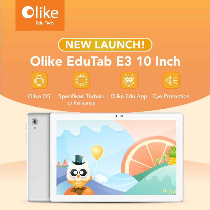 OLIKE EDU TAB E3 10inchi Ram 4GB Rom 64GB GRS Olike ex Resmi
