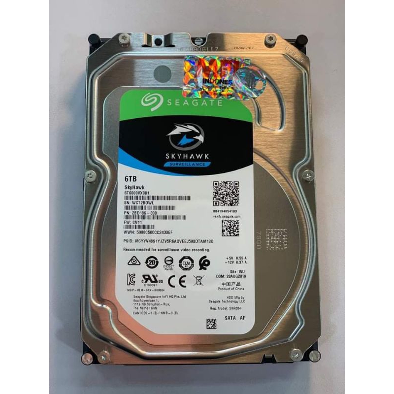 HARDISK 6TB SEAGATE SKYHAWK MFI
