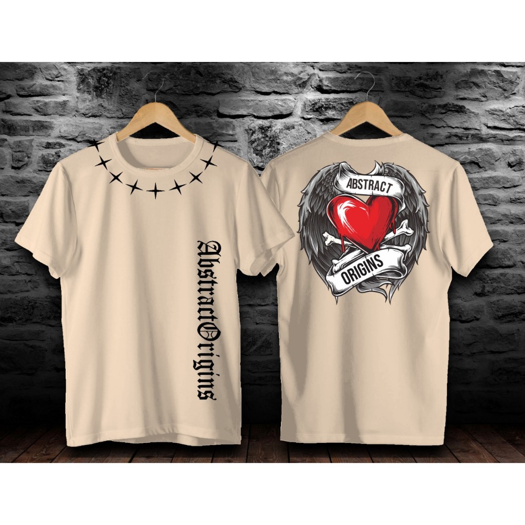 JNJ _ KAOS T-SHIRT ATASAN PRIA/ KAOS  ABSYTACK ANGEL LOVE CREAM / KAOS KATUN//KAOS JEPANG / BAJU DIS