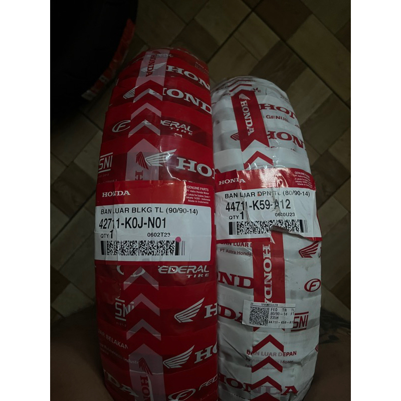 BAN LUAR TUBLESS DEPAN BELAKANG BEAT VARIO 125 150 SCOOPY FI MIO MIO M3