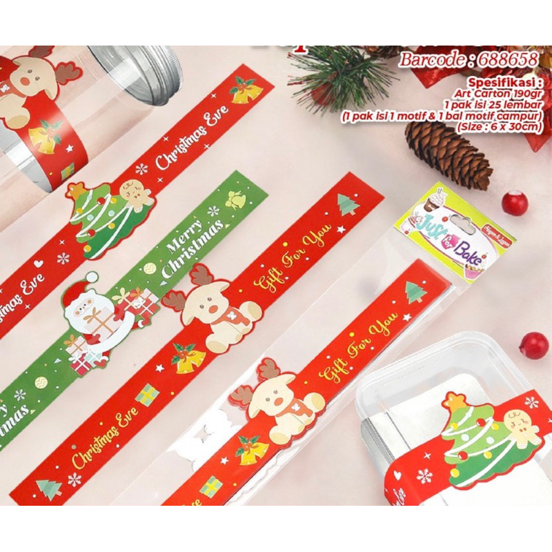 

PAPER BELT TOPLES NATAL MERRY CHRISTMAS