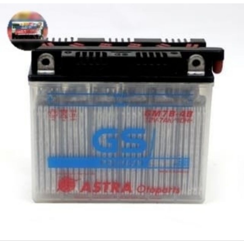 Aki GS ASTRA Premium Kit GM7B-4B (Tiger)