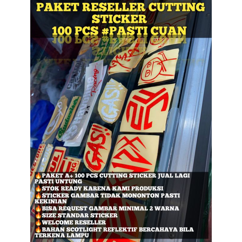 

PAKET RESELLER CUTTING STICKER 100 PCS PASTI CUAN